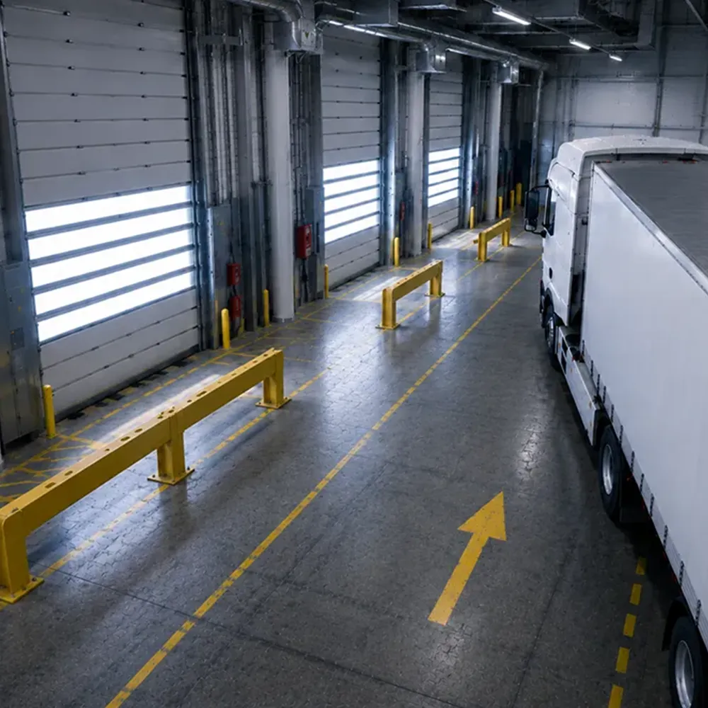Industrielle Rolltore mit Schutzsystemen für Nutzer